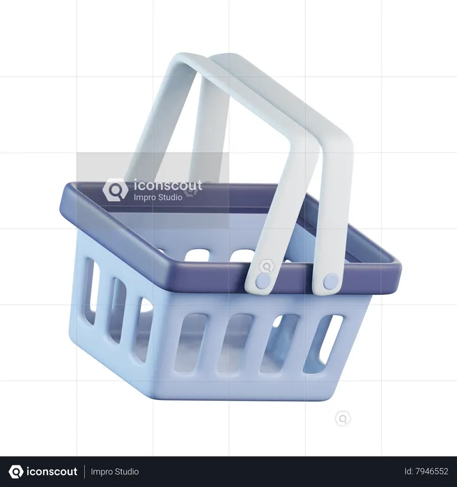 Shopping Basket  3D Icon