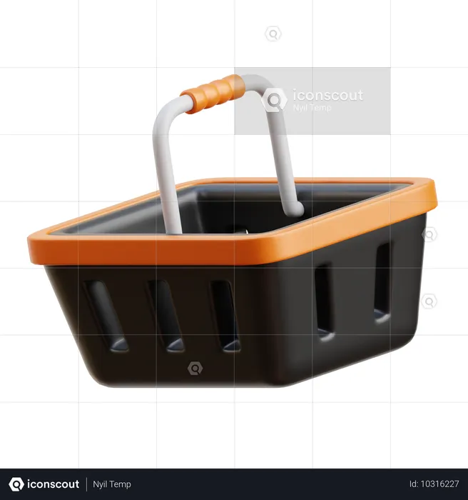 Shopping Basket  3D Icon