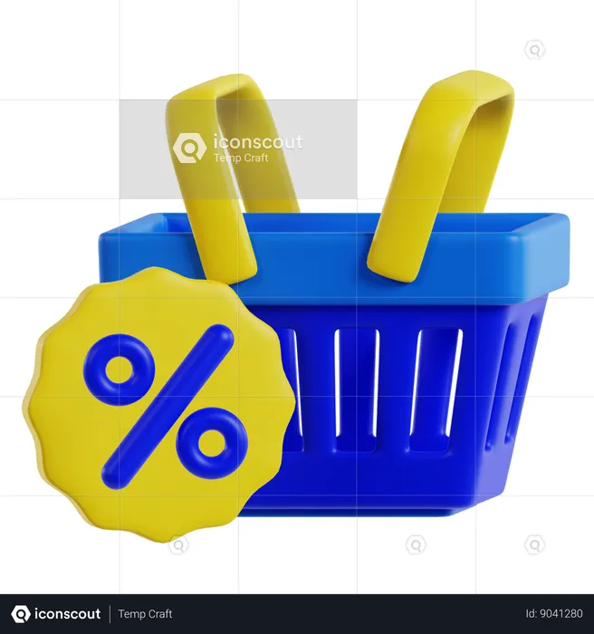 Shopping Basket  3D Icon