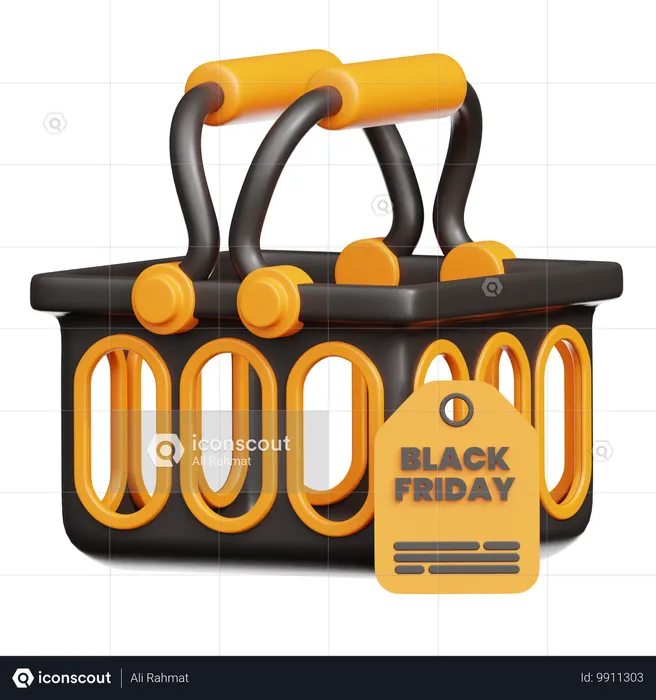 Shopping Basket  3D Icon