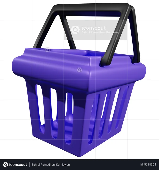 Shopping Basket  3D Icon