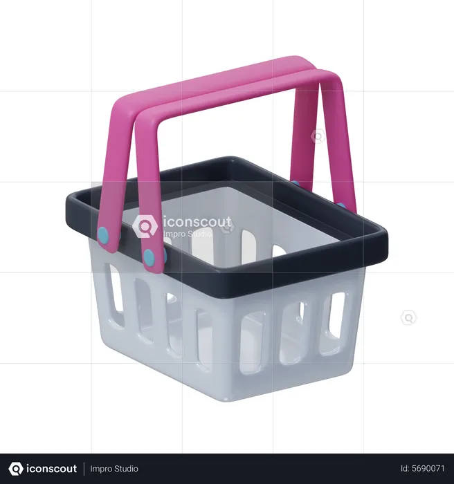 Shopping Basket  3D Icon