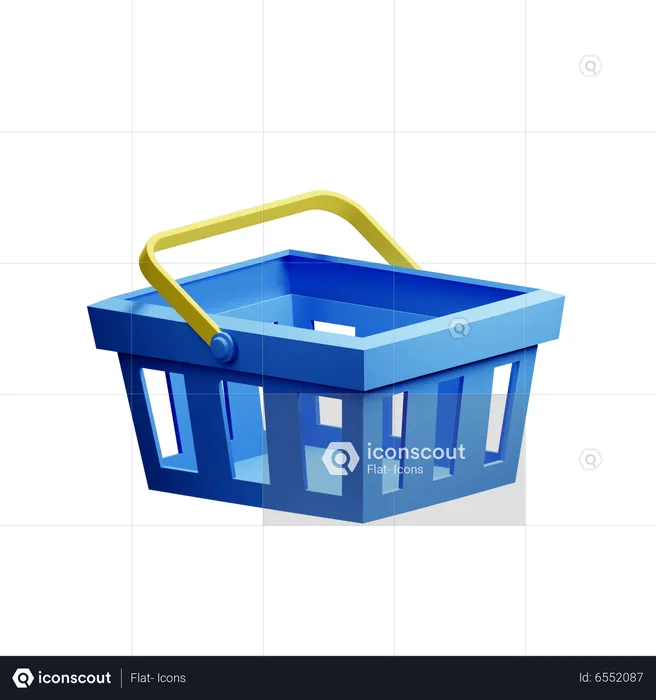 Shopping Basket  3D Icon