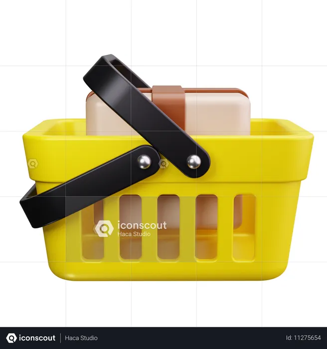 Shopping Basket  3D Icon