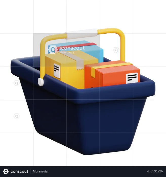 Shopping Basket  3D Icon