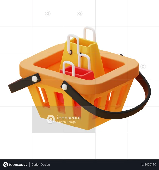 SHOPPING BASKET  3D Icon