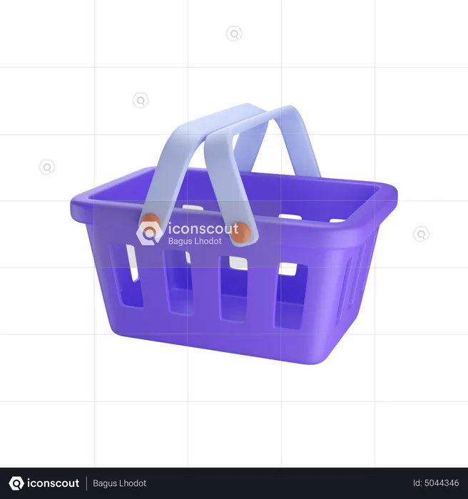 Shopping Basket  3D Icon