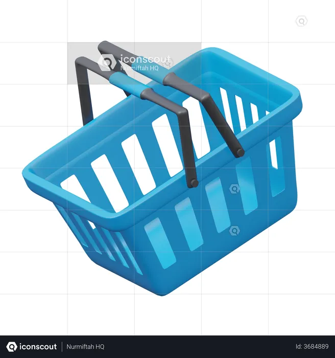 Shopping Basket  3D Illustration