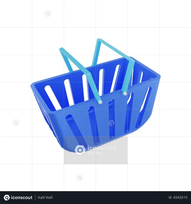 Shopping Basket  3D Illustration