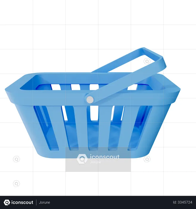 Shopping Basket  3D Illustration