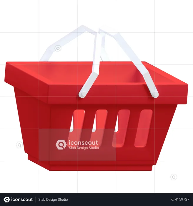 Shopping Basket  3D Illustration