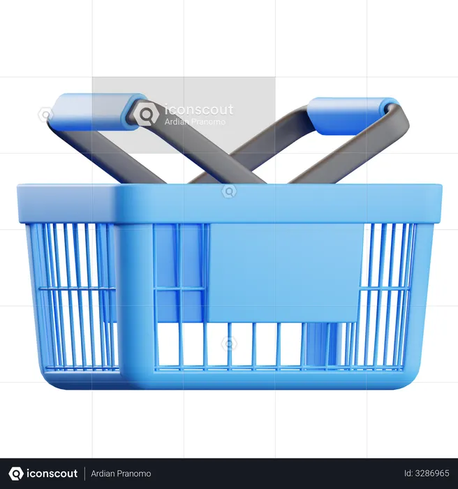 Shopping Basket  3D Illustration