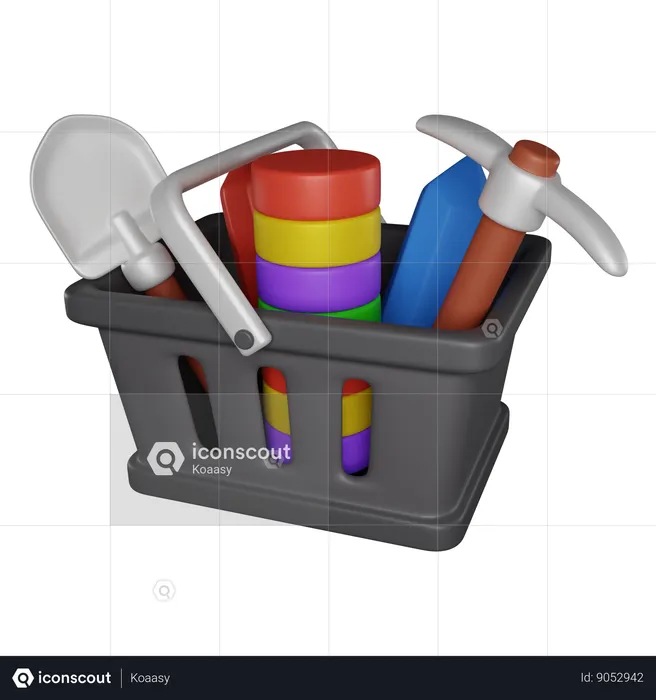 Shopping Basket Tools  3D Icon