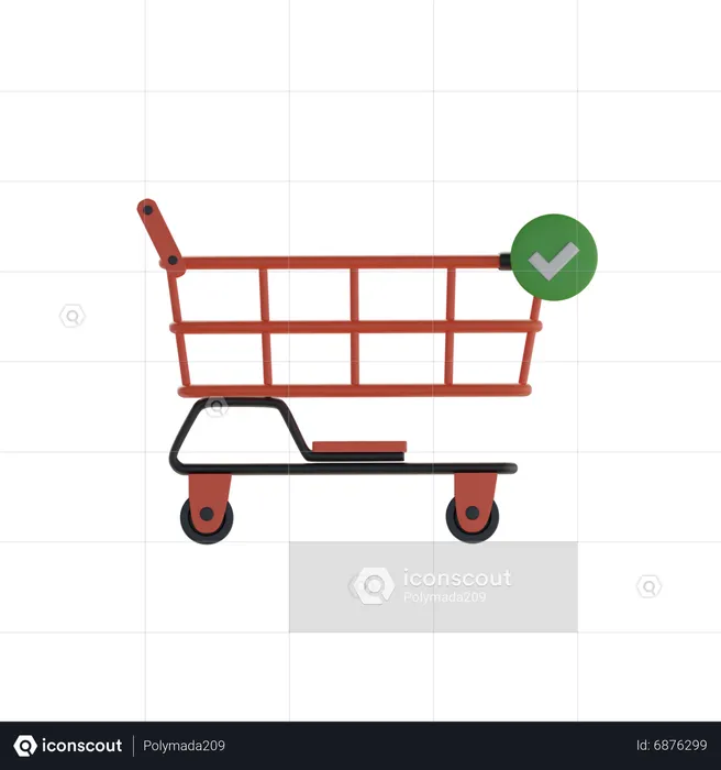 Shopping Cart  3D Icon