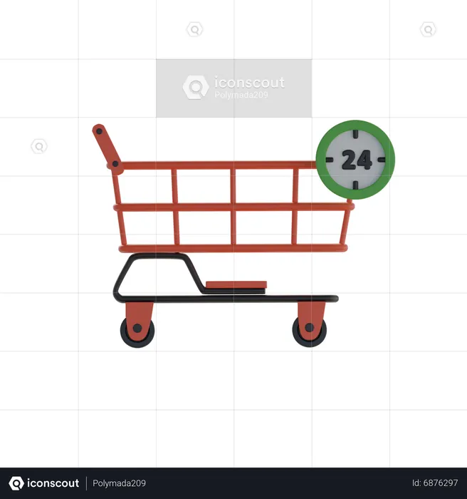 Shopping Cart  3D Icon