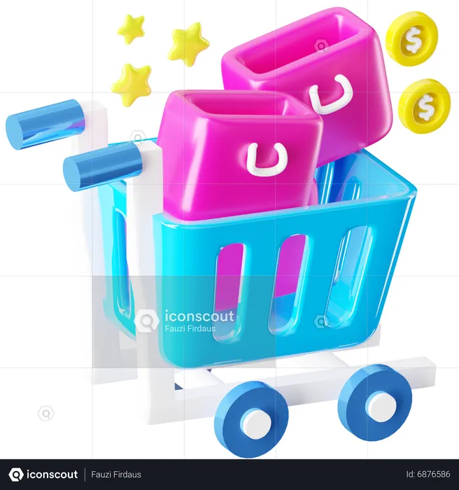 Shopping Cart  3D Icon