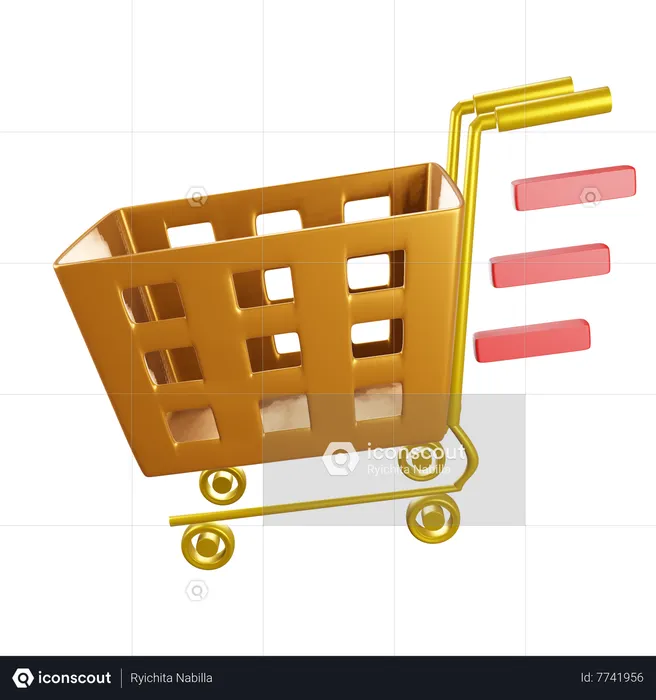 Shopping Cart  3D Icon