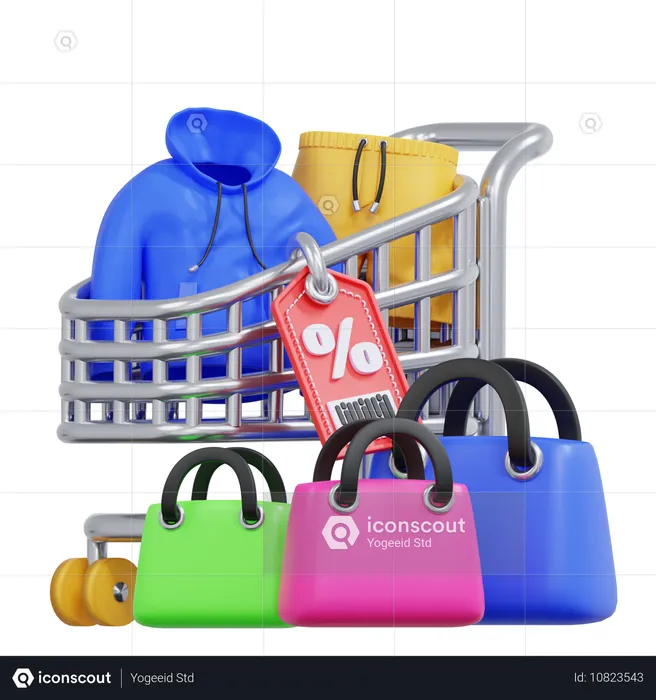 Shopping Cart  3D Icon