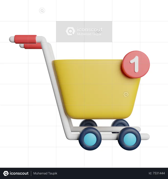 Shopping Cart  3D Icon