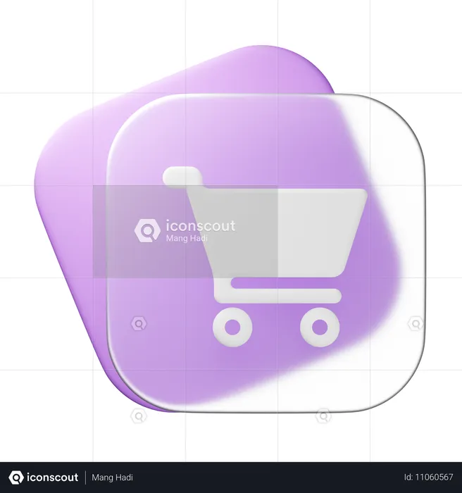 Shopping Cart  3D Icon