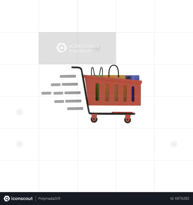 Shopping Cart  3D Icon