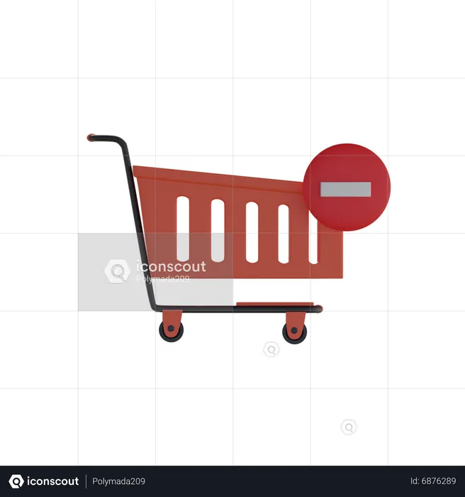 Shopping cart  3D Icon