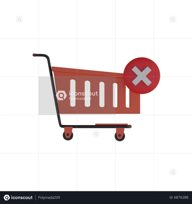 Shopping cart  3D Icon