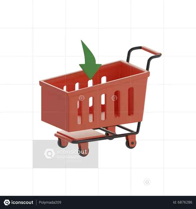 Shopping cart  3D Icon