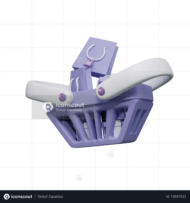 Shopping Cart  3D Icon