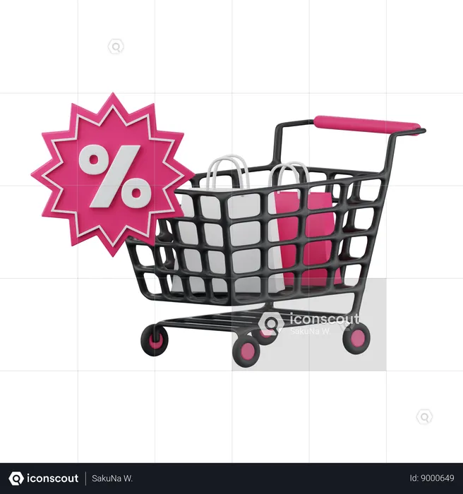 Shopping Cart  3D Icon