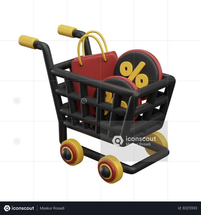 Shopping Cart  3D Icon