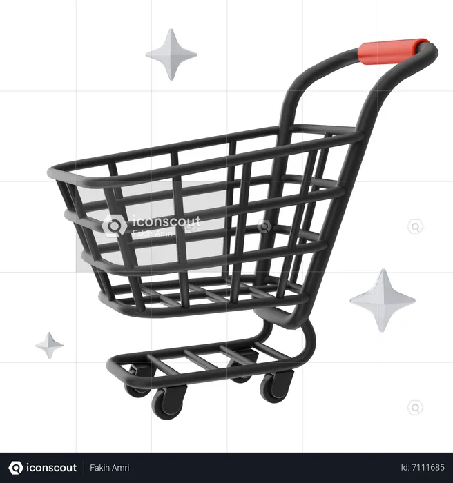 Shopping Cart  3D Icon