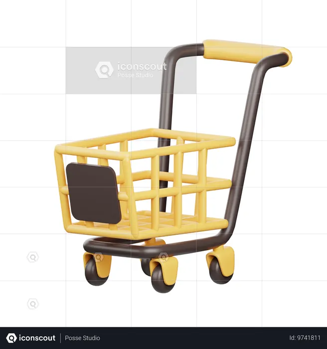 Shopping Cart  3D Icon