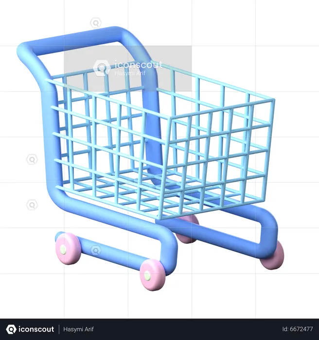 Shopping Cart  3D Icon