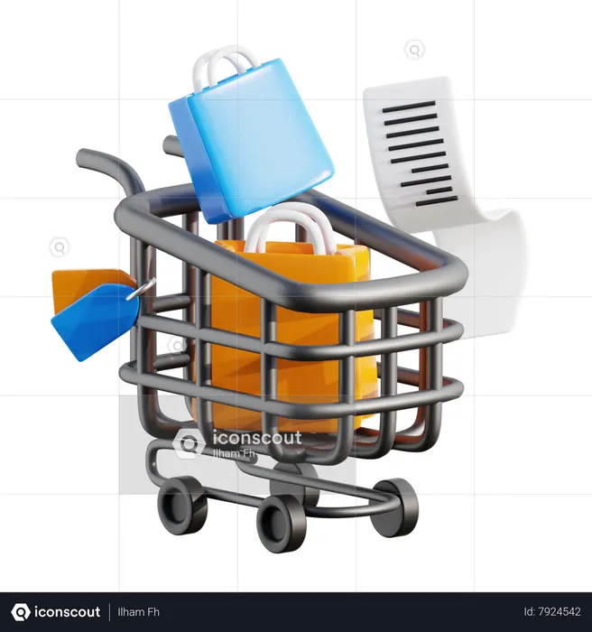 Shopping Cart  3D Icon