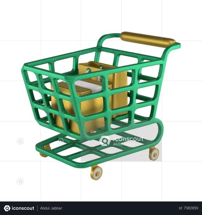 Shopping Cart  3D Icon