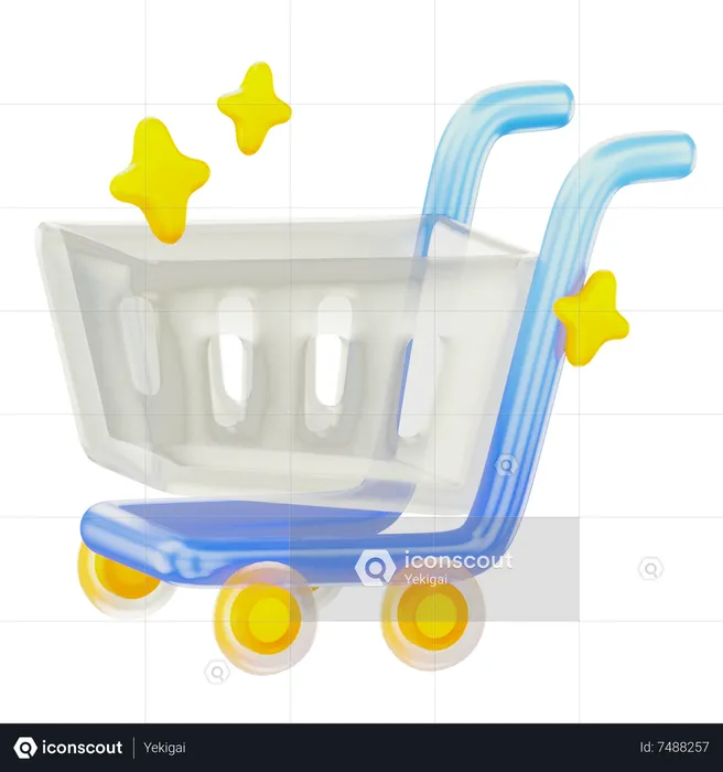 Shopping Cart  3D Icon