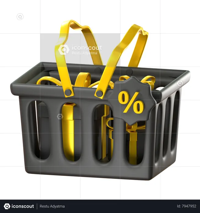 Shopping Cart  3D Icon
