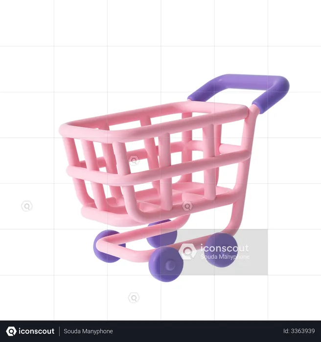 Shopping Cart  3D Illustration