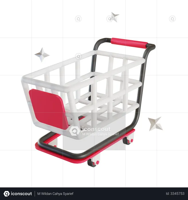 Shopping Cart  3D Illustration