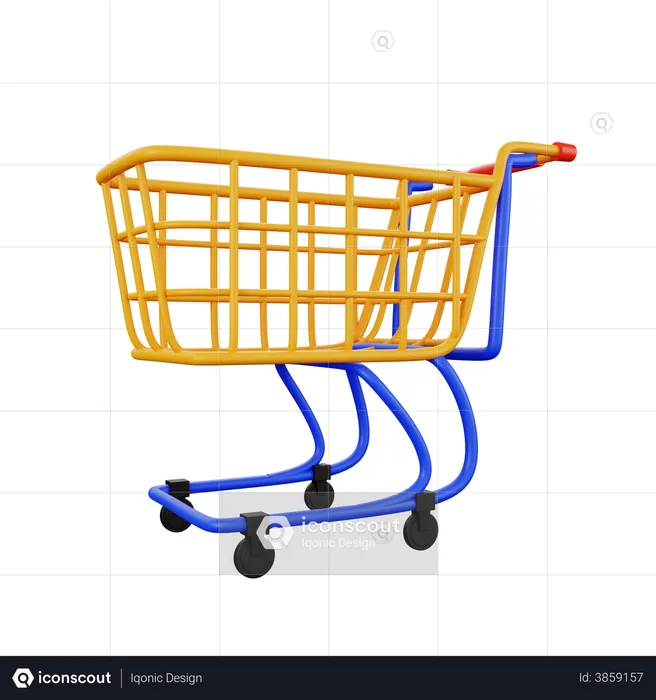 Shopping Cart  3D Illustration