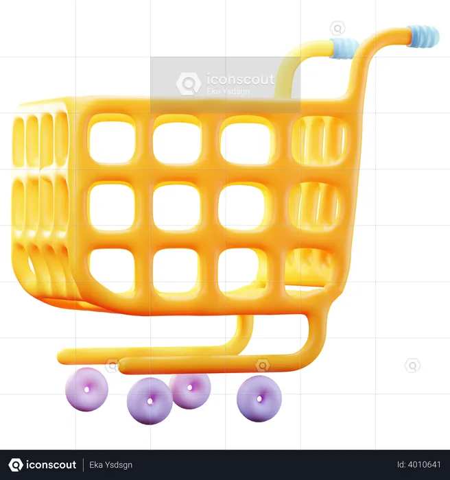 Shopping Cart  3D Illustration