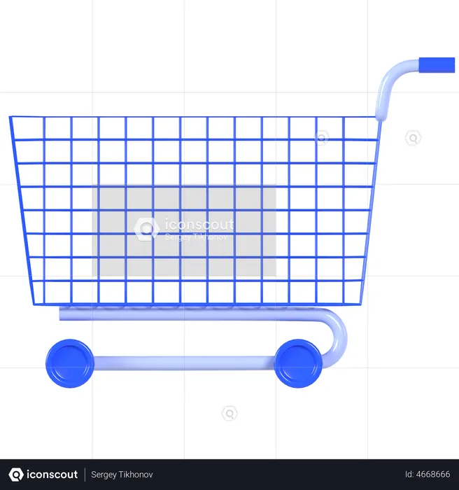 Shopping cart  3D Illustration