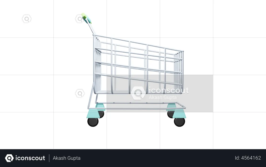 Shopping Cart  3D Illustration