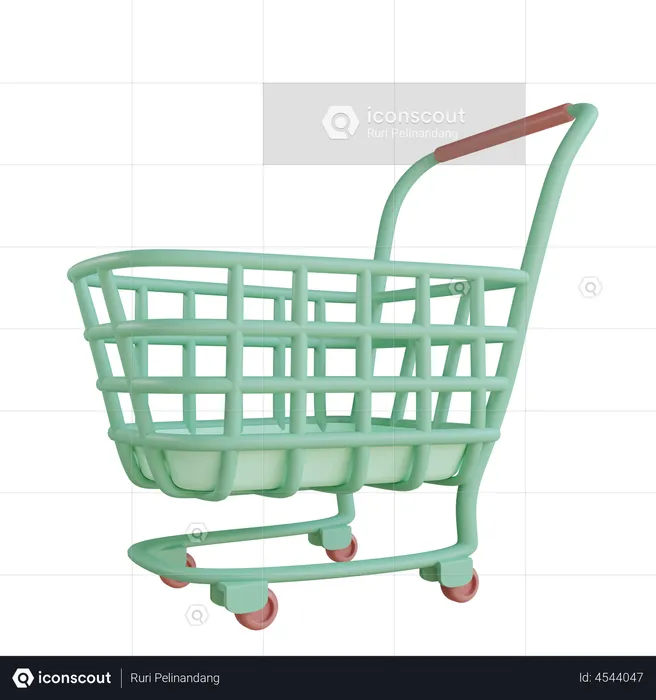 Shopping Cart  3D Illustration