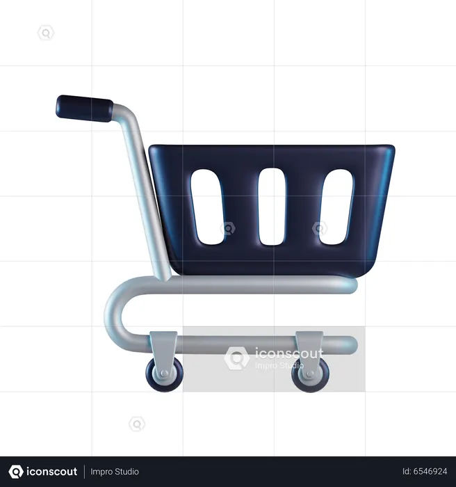 Shopping cart empty  3D Icon