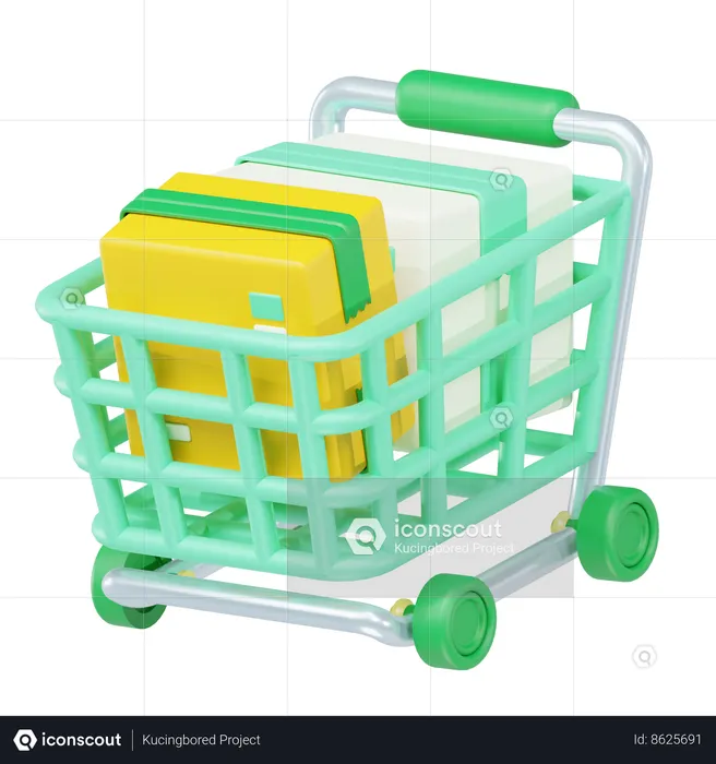 Shopping Cart Item  3D Icon
