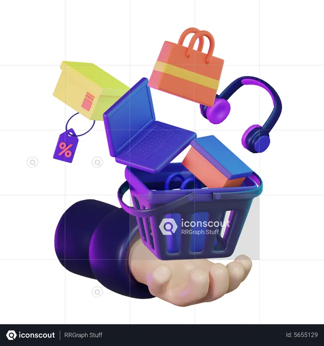 Shopping Checkout  3D Icon