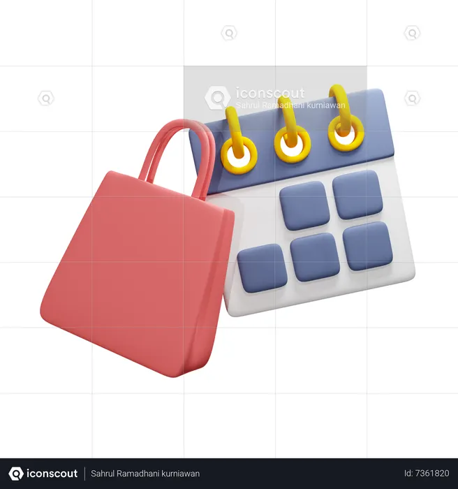 Shopping Day  3D Icon