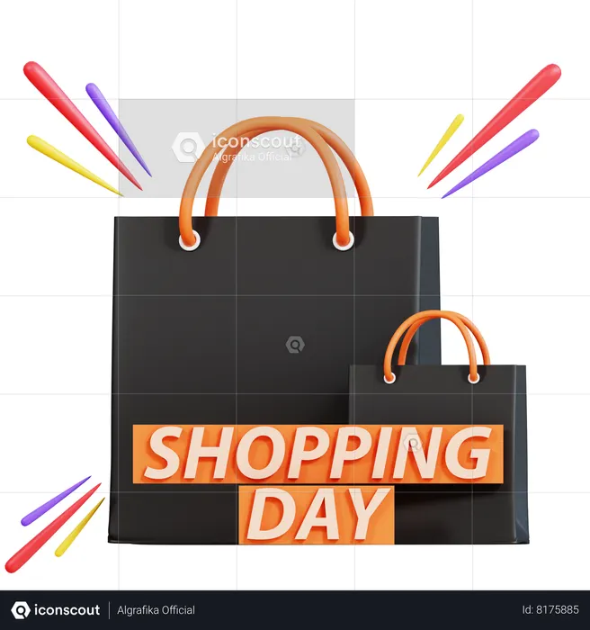 Shopping Day  3D Icon